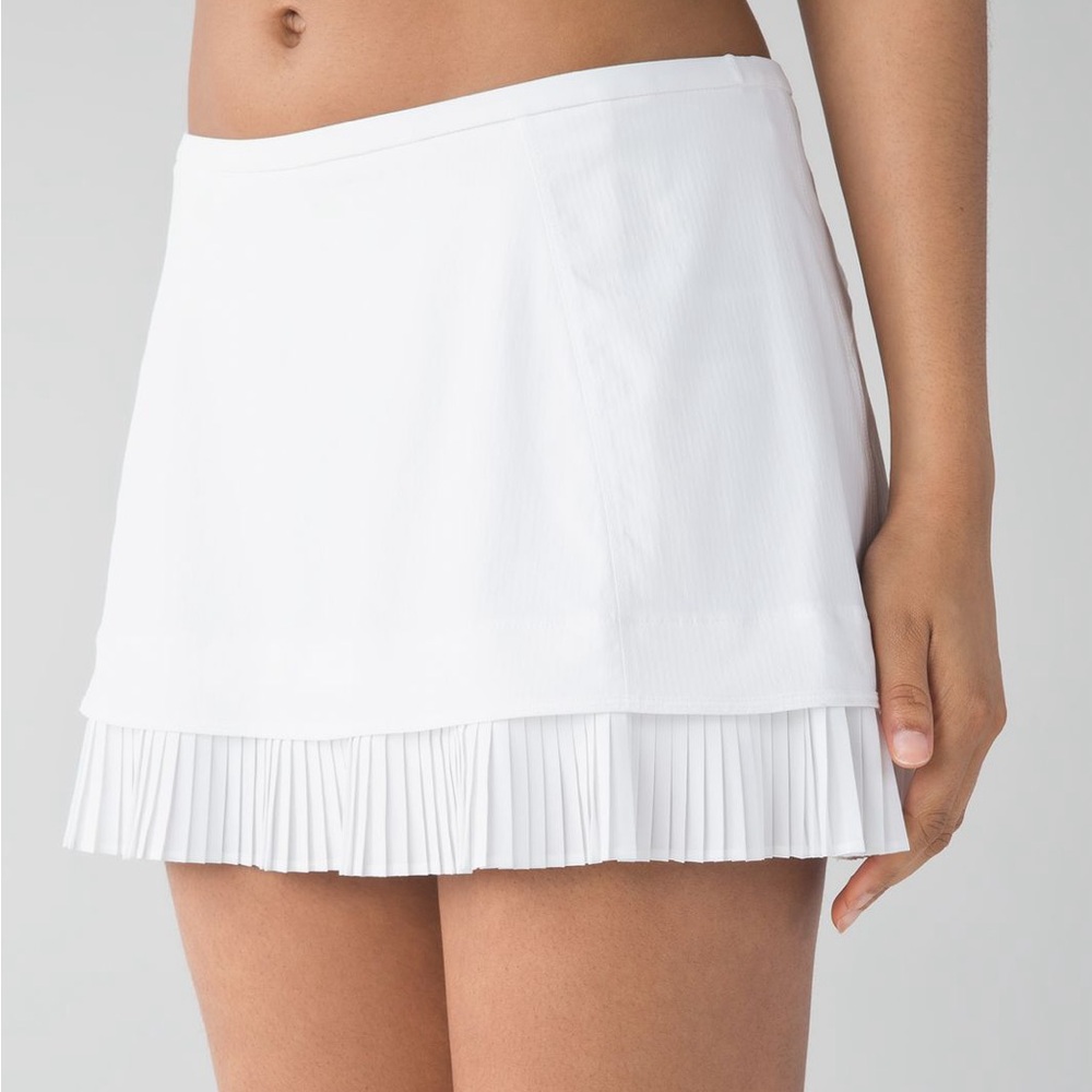 Lululemon City Sky Run By Skirt Skort White Women’s Size 8